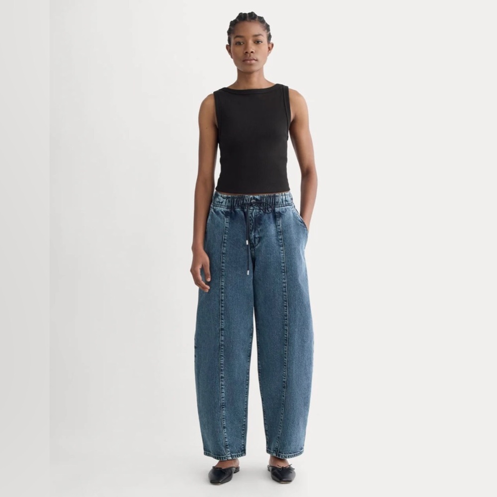 Everlane THE DRAWSTRING BAGGY JEAN, Size XL